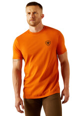 Ariat Ariat Mens Rust Barb Wire Shield Short Sleeve T Shirt