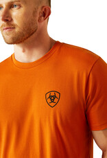 Ariat Ariat Mens Rust Barb Wire Shield Short Sleeve T Shirt