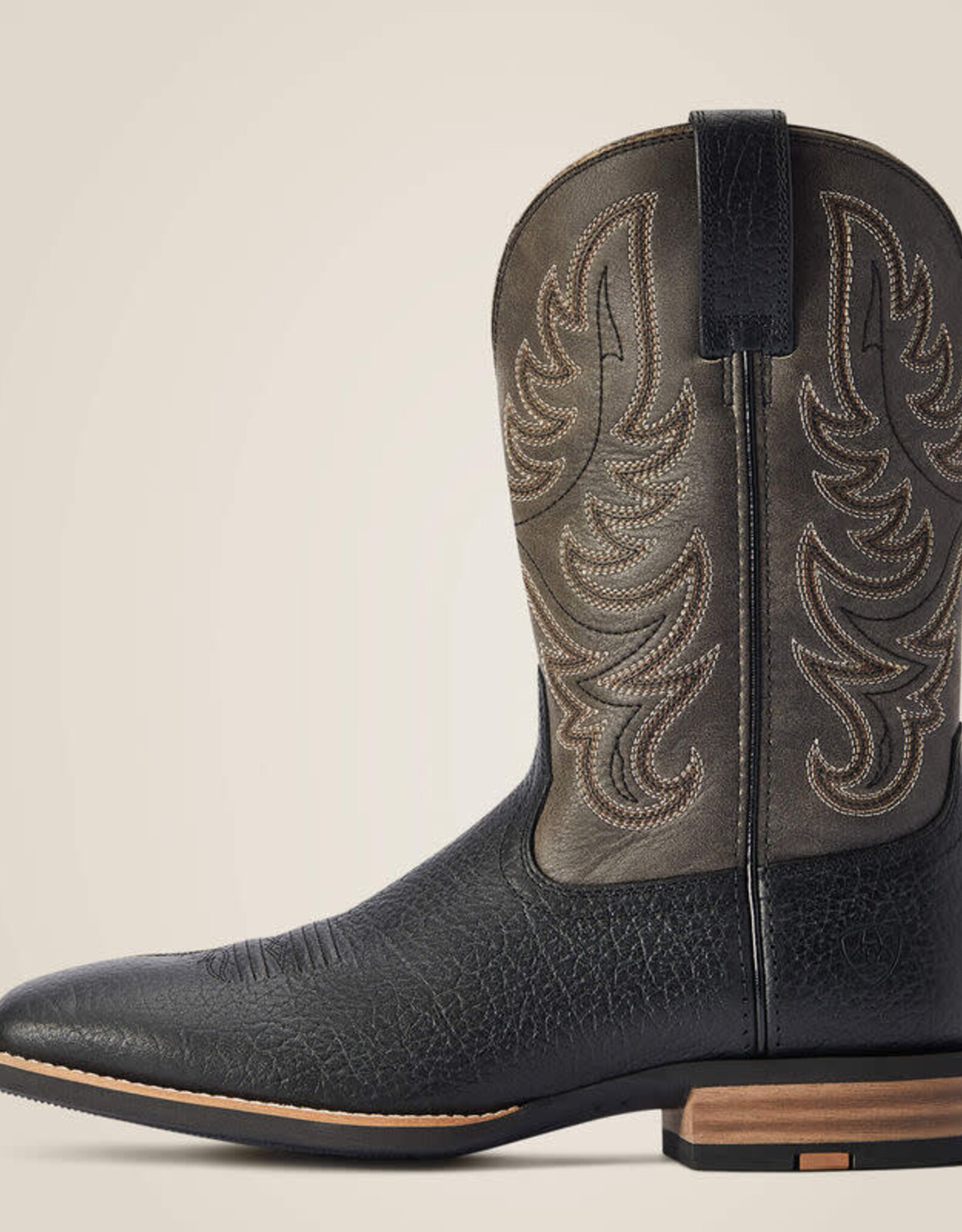 Ariat Mens Ariat Everlite Countdown 11" Square Toe Black Slate Western Cowboy Boot