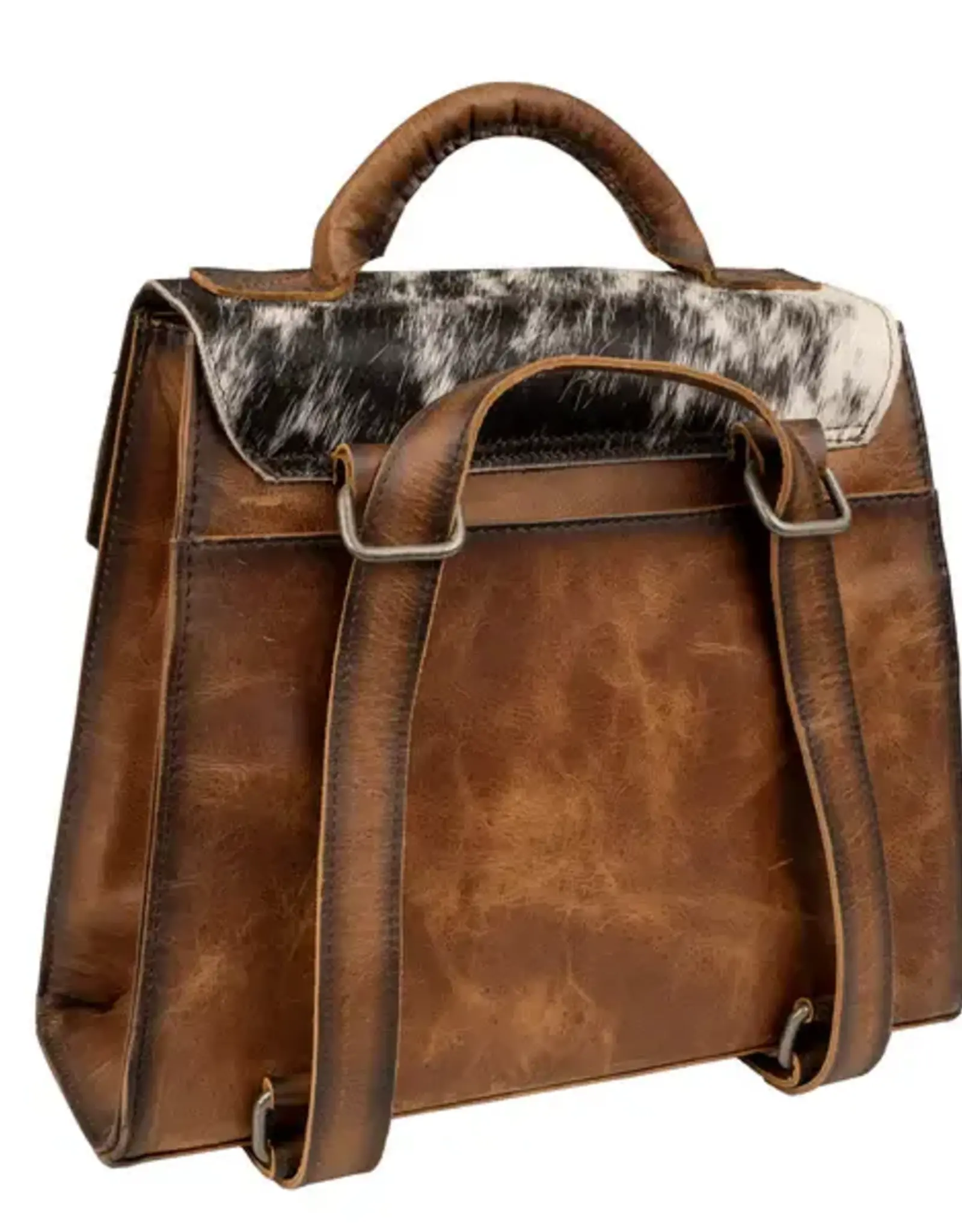 Womens STS Leather Cowhide Vaquero Concho Remi Convertible Purse Backpack