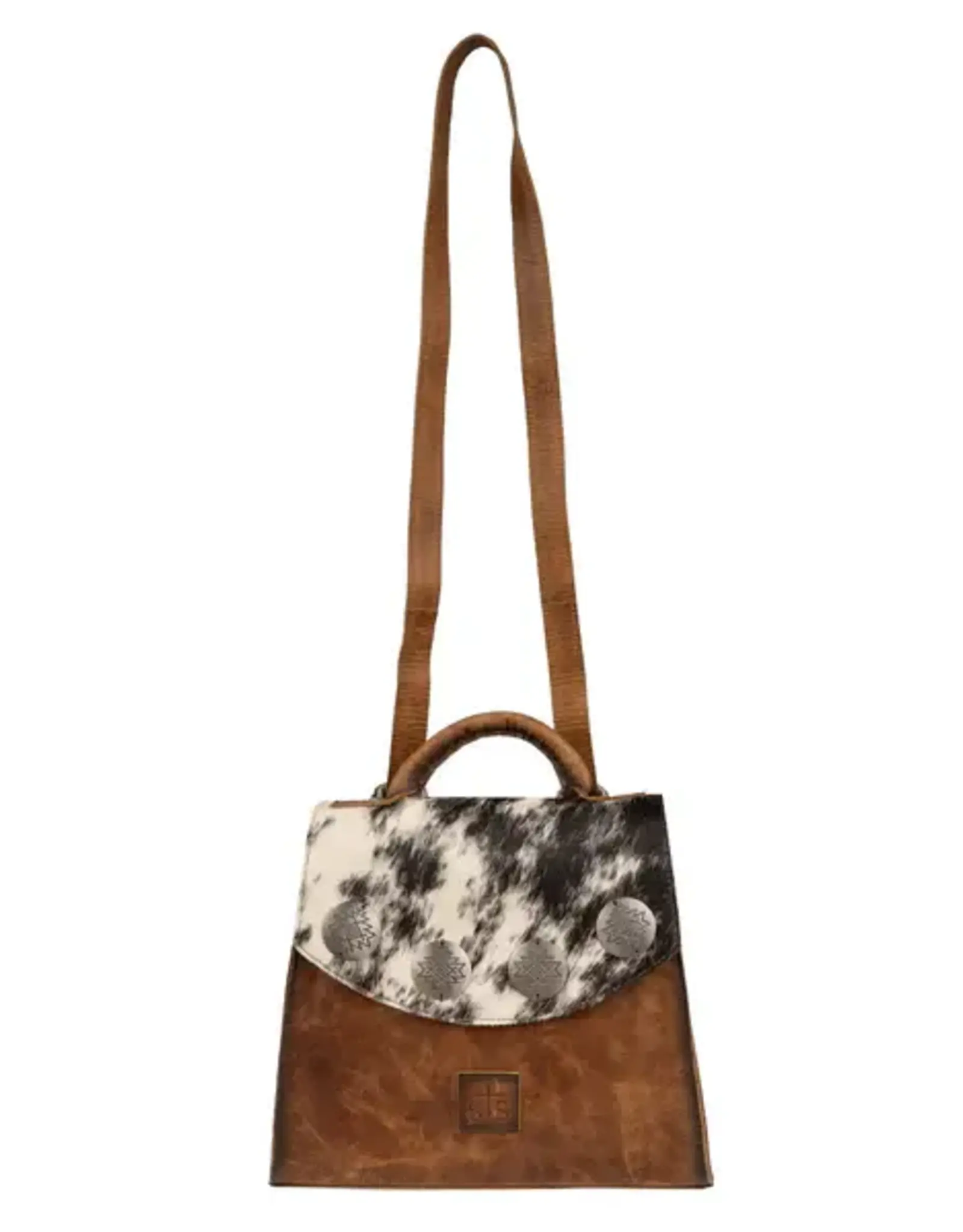 Womens STS Leather Cowhide Vaquero Concho Remi Convertible Purse Backpack