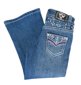 Cowgirl Hardware Girls Infant Toddler Red Turquoise Aztec Pocket Western Jeans