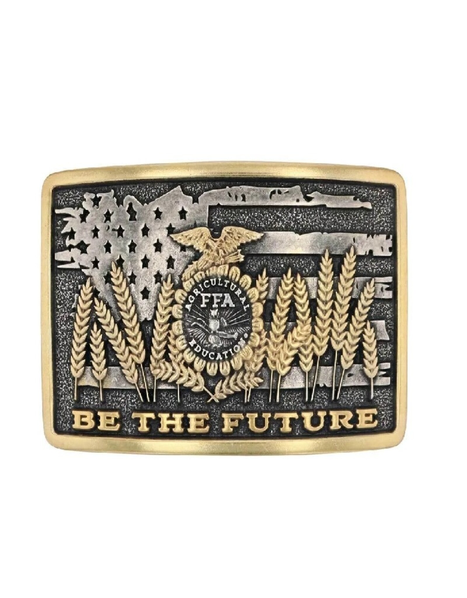 Montana  Silversmiths Be The Future FFA Attitude Western Belt Buckle