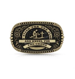 Montana  Silversmiths Courage and Honor Attitude Western Belt Buckle