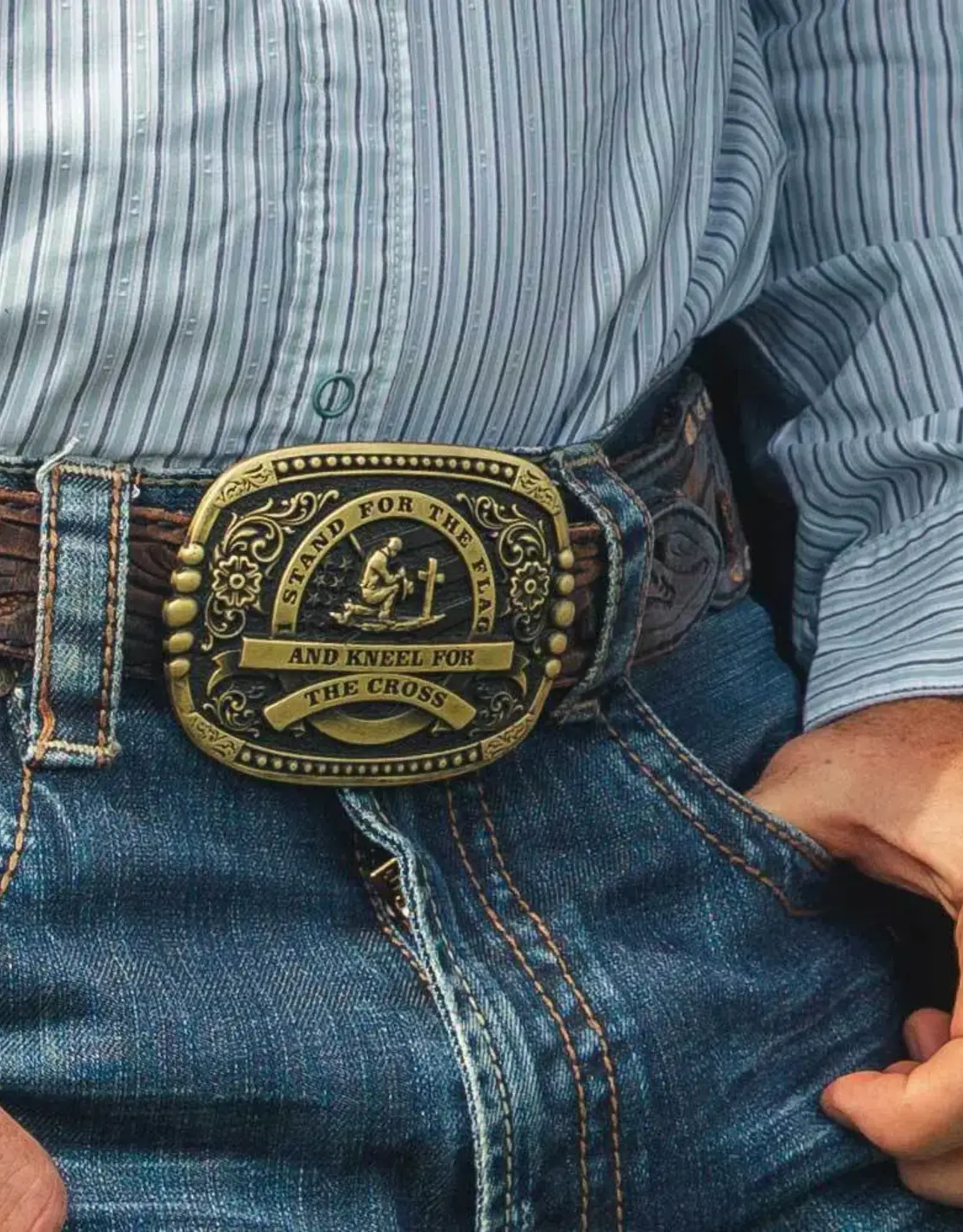Montana  Silversmiths Courage and Honor Attitude Western Belt Buckle