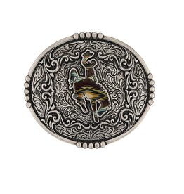 Montana  Silversmiths Sunrise Bronc Attitude Western Belt Buckle