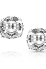 Montana Silversmiths Round Cubic Zirconia Stud Earrings