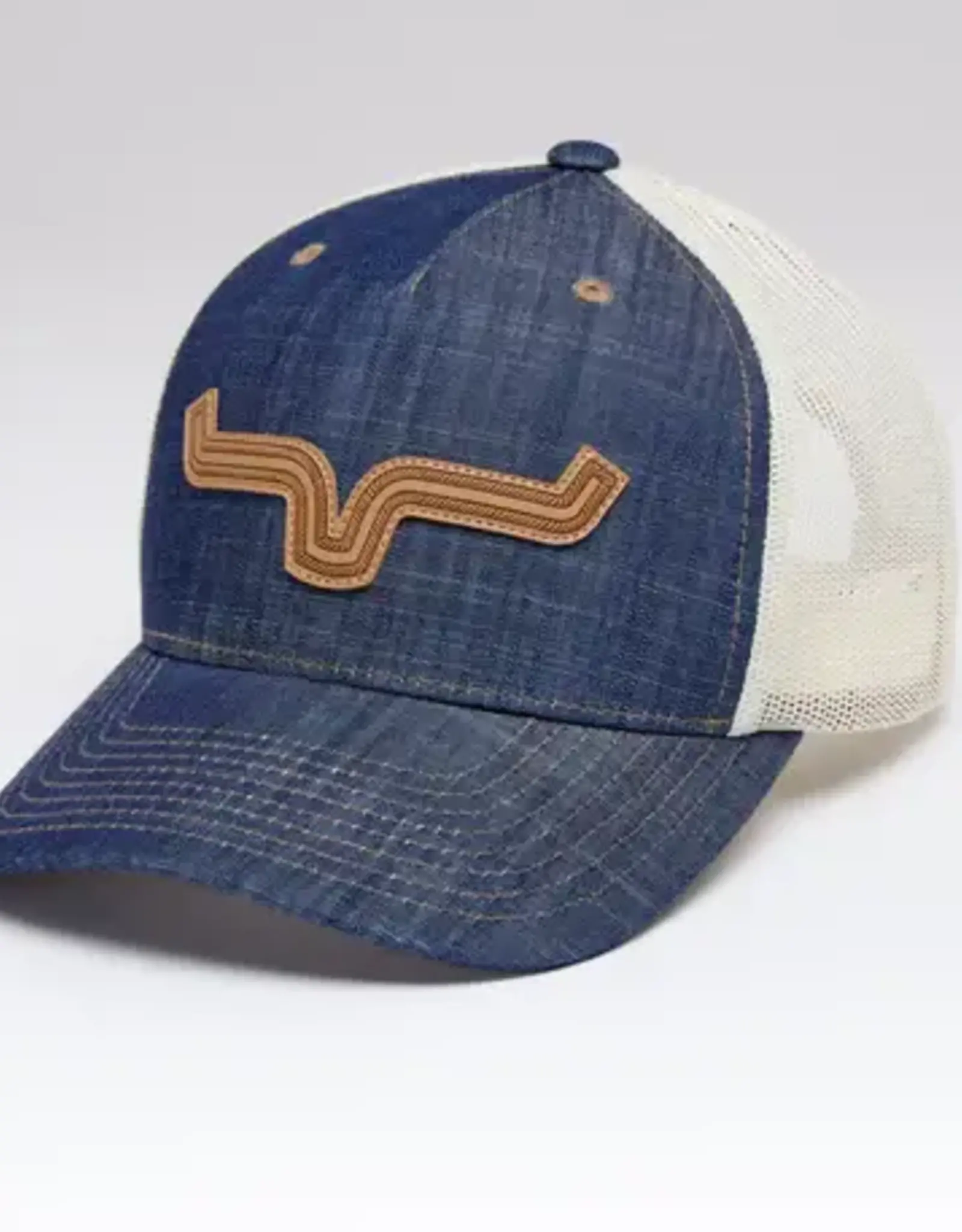 Kimes Denim Roped LP Trucker Mesh Snap Back Ball Cap