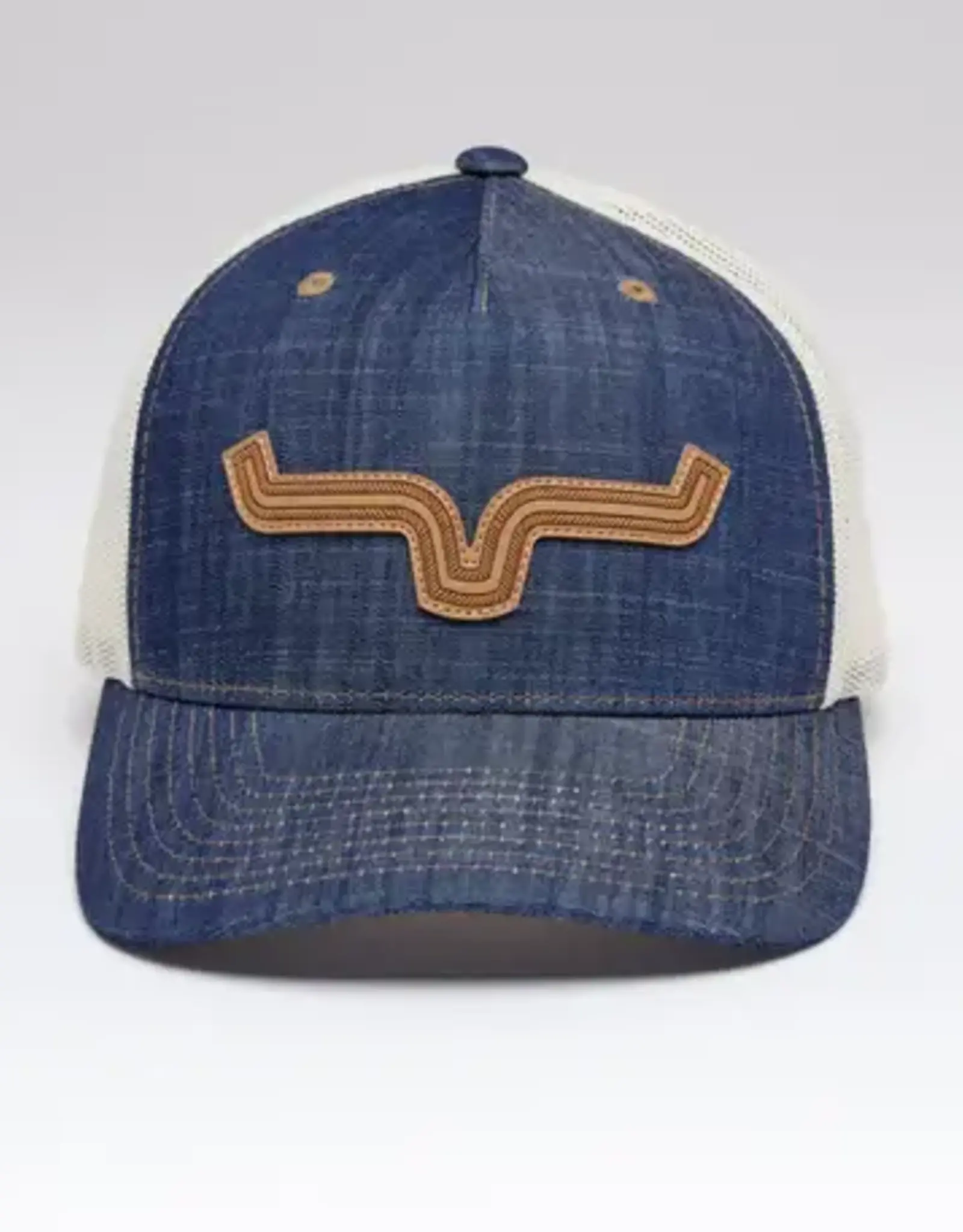 Kimes Denim Roped LP Trucker Mesh Snap Back Ball Cap