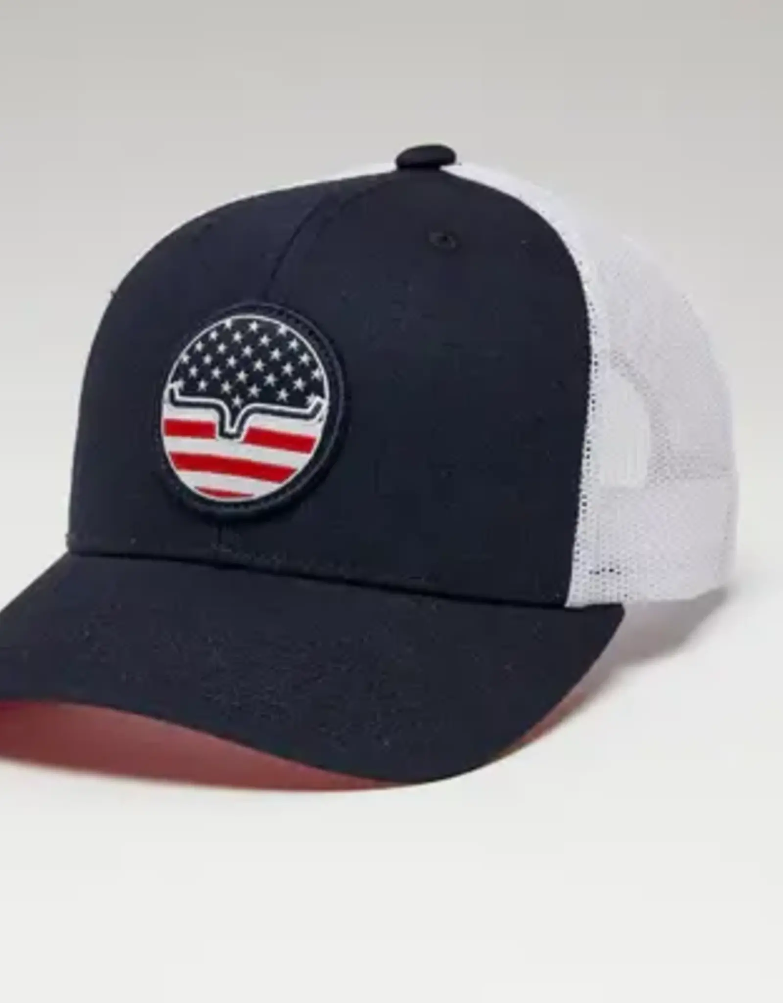 Kimes Stars N Stripes Navy Trucker Mesh Snap Back Ball Cap