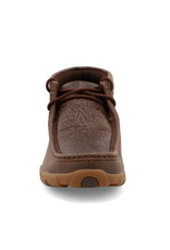 Womens Twisted X Brown Tooled Print Chukka Driving Moc
