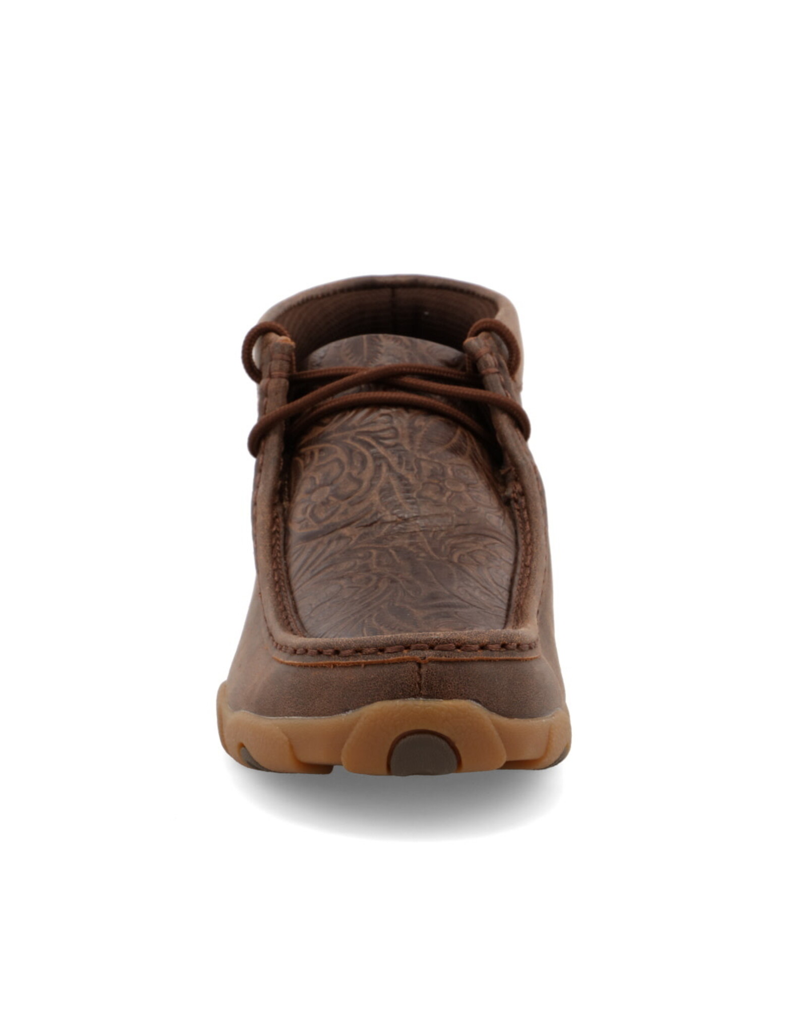 Womens Twisted X Brown Tooled Print Chukka Driving Moc