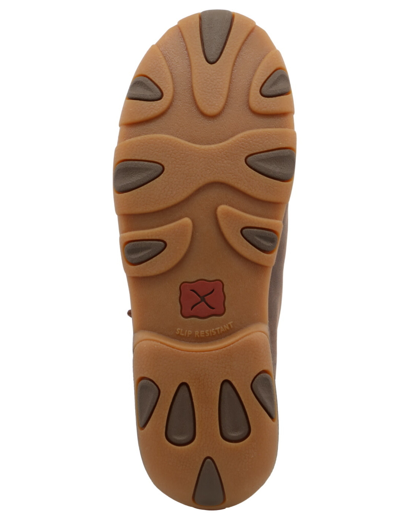 Womens Twisted X Brown Tooled Print Chukka Driving Moc