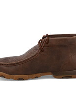 Womens Twisted X Brown Tooled Print Chukka Driving Moc