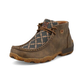 Youth Twisted X Barbed Wire Chukka Driving Moc