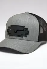 Jerico Heather Grey Kimes Trucker Mesh Snap Back Ball Cap