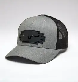 Jerico Heather Grey Kimes Trucker Mesh Snap Back Ball Cap
