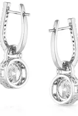 Montana Silversmiths Lock & Key Cubic Zirconia Earrings
