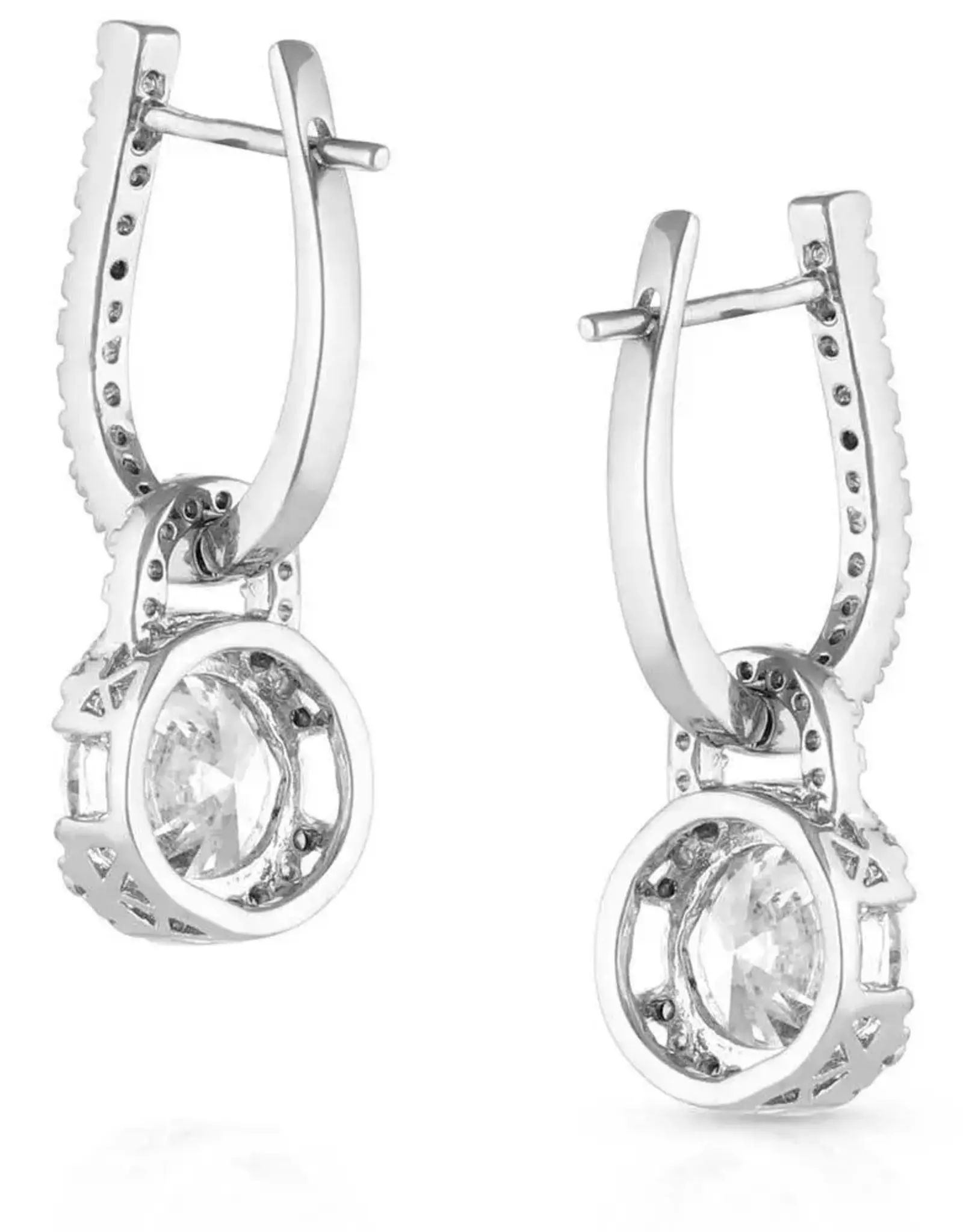 Montana Silversmiths Lock & Key Cubic Zirconia Earrings