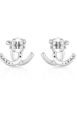 Montana Silversmiths Double Horseshoe Happiness Earrings