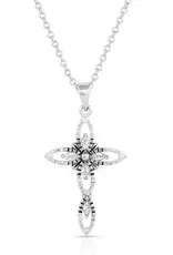 Montana Silversmiths Star Of Wonder Cubic Zirconia Cross Necklace Montana Silversmiths Star Of Wonder Cubic Zirconia Cross Necklace