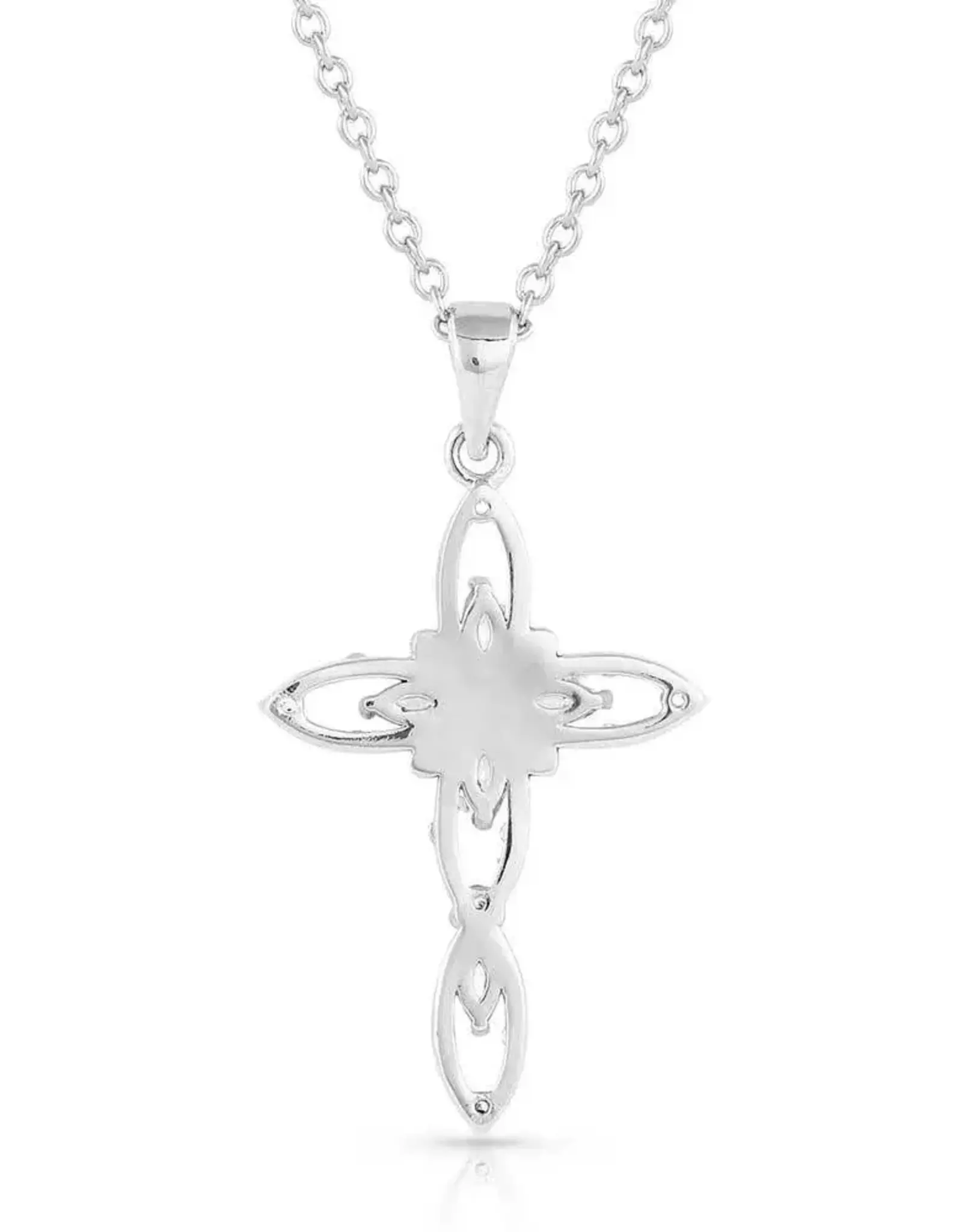 Montana Silversmiths Star Of Wonder Cubic Zirconia Cross Necklace