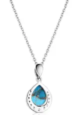 Montana Silversmiths Blue River Turquoise Necklace