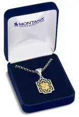Montana Silversmiths Silver Black Gold Southwest Necklace