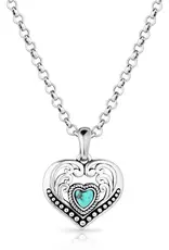 Montana Silversmiths Fierce Hearts Turquoise Necklace