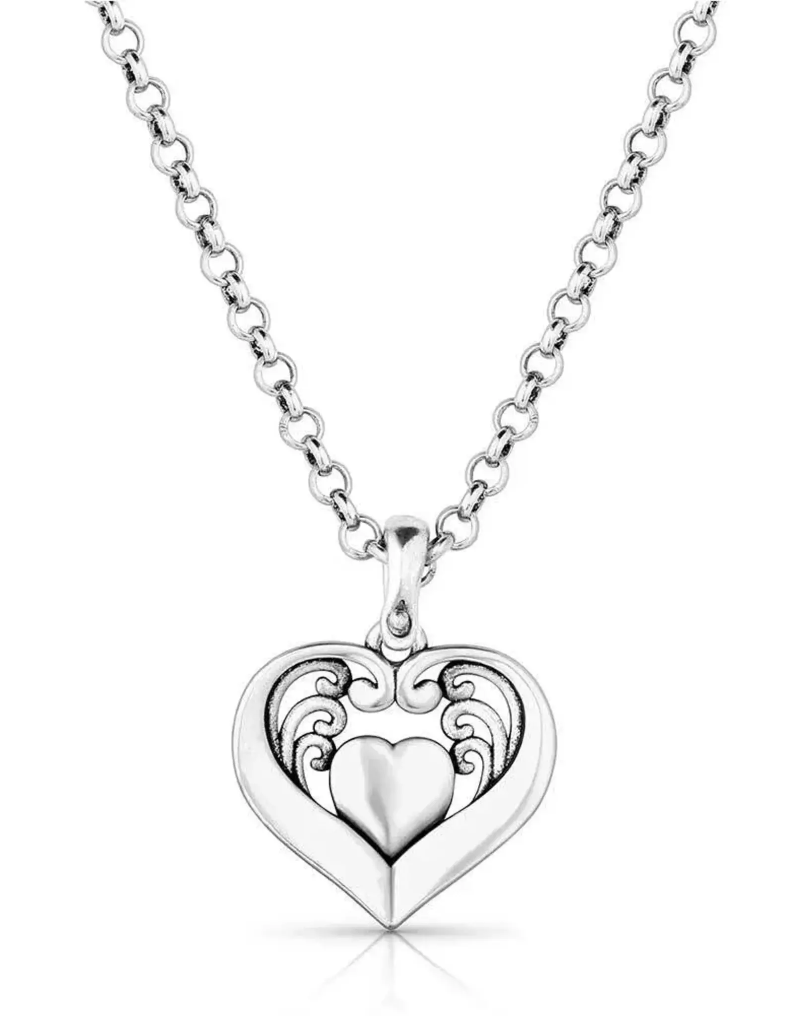 Montana Silversmiths Fierce Hearts Turquoise Necklace