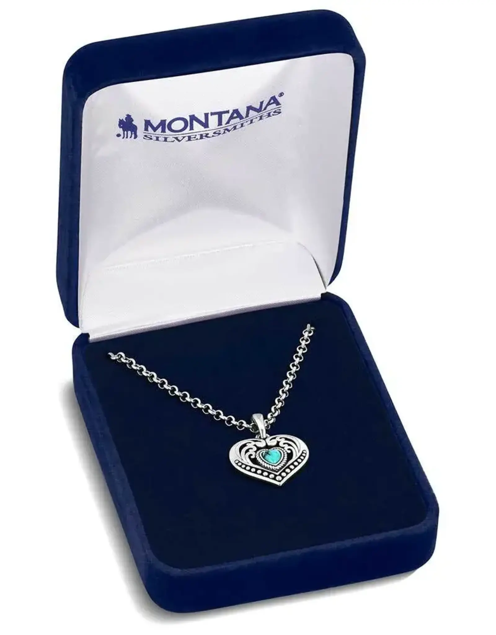 Montana Silversmiths Fierce Hearts Turquoise Necklace