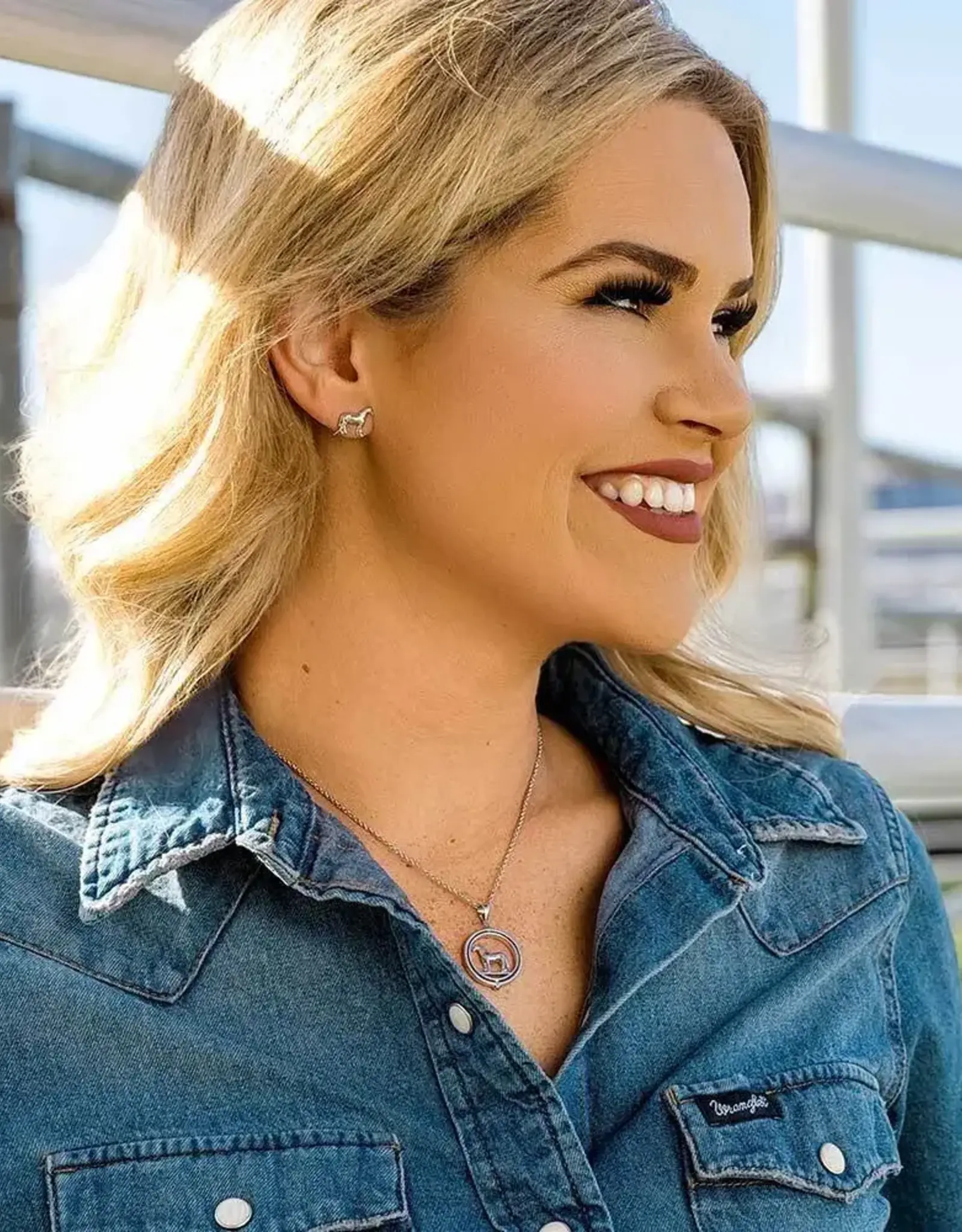 Montana Silversmiths AQHA Horses of The World Necklace