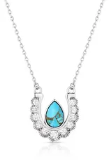 Montana Silversmiths Crystal Trot Turquoise Necklace