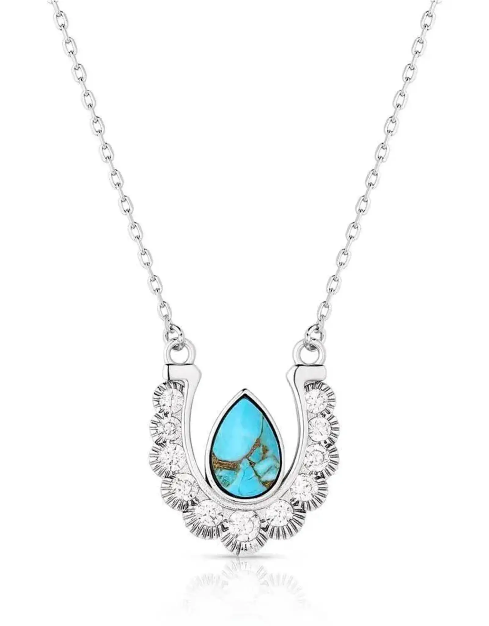 Montana Silversmiths Crystal Trot Turquoise Necklace