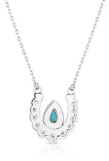 Montana Silversmiths Crystal Trot Turquoise Necklace