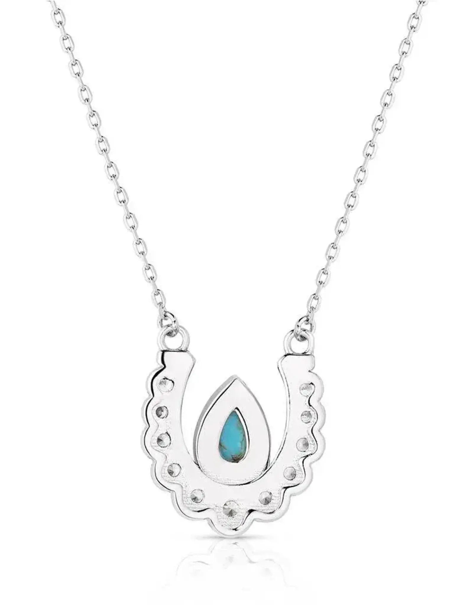 Montana Silversmiths Crystal Trot Turquoise Necklace