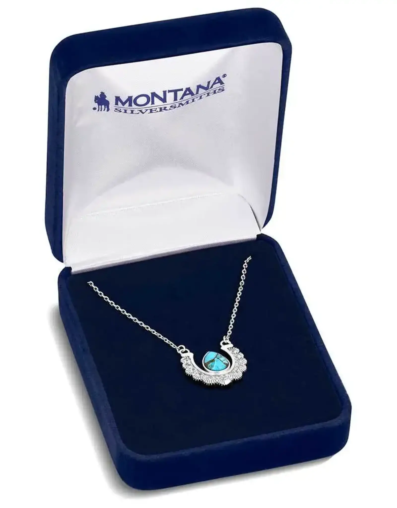 Montana Silversmiths Crystal Trot Turquoise Necklace
