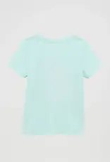 Girls Wrangler Light Green Horse Head Graphic Short Sleeve T Shirt