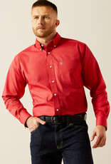 Ariat Ariat Mens Wrinkle Free Dangelo Red Print Long Sleeve Button Western Shirt
