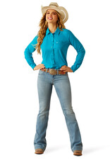 Ariat Ariat Womens Enamel Blue Kirby Pro Long Sleeve Button Western Shirt ~ XS - 3X
