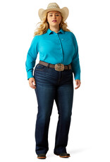 Ariat Ariat Womens Enamel Blue Kirby Pro Long Sleeve Button Western Shirt ~ XS - 3X