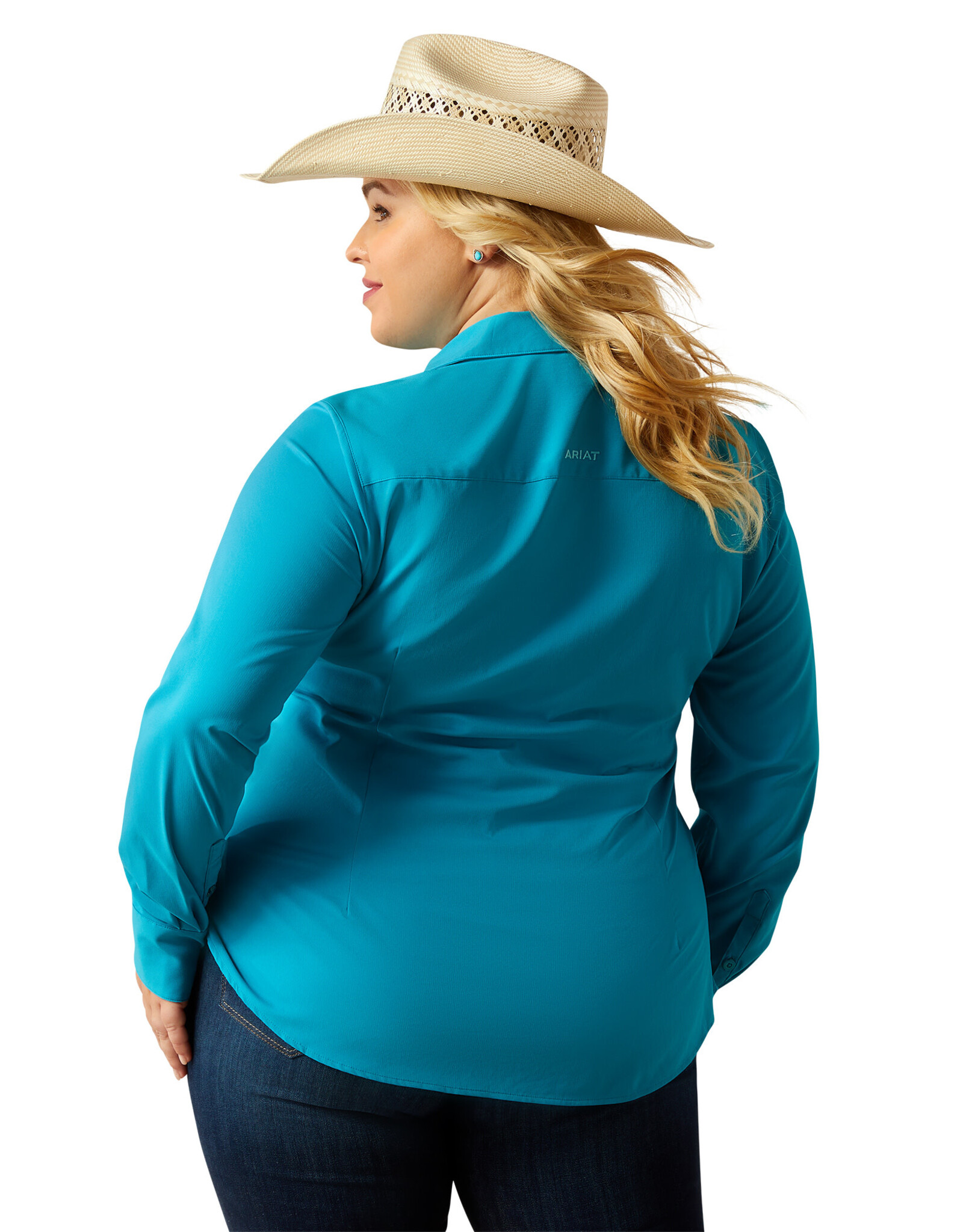 Ariat Ariat Womens Enamel Blue Kirby Pro Long Sleeve Button Western Shirt ~ XS - 3X