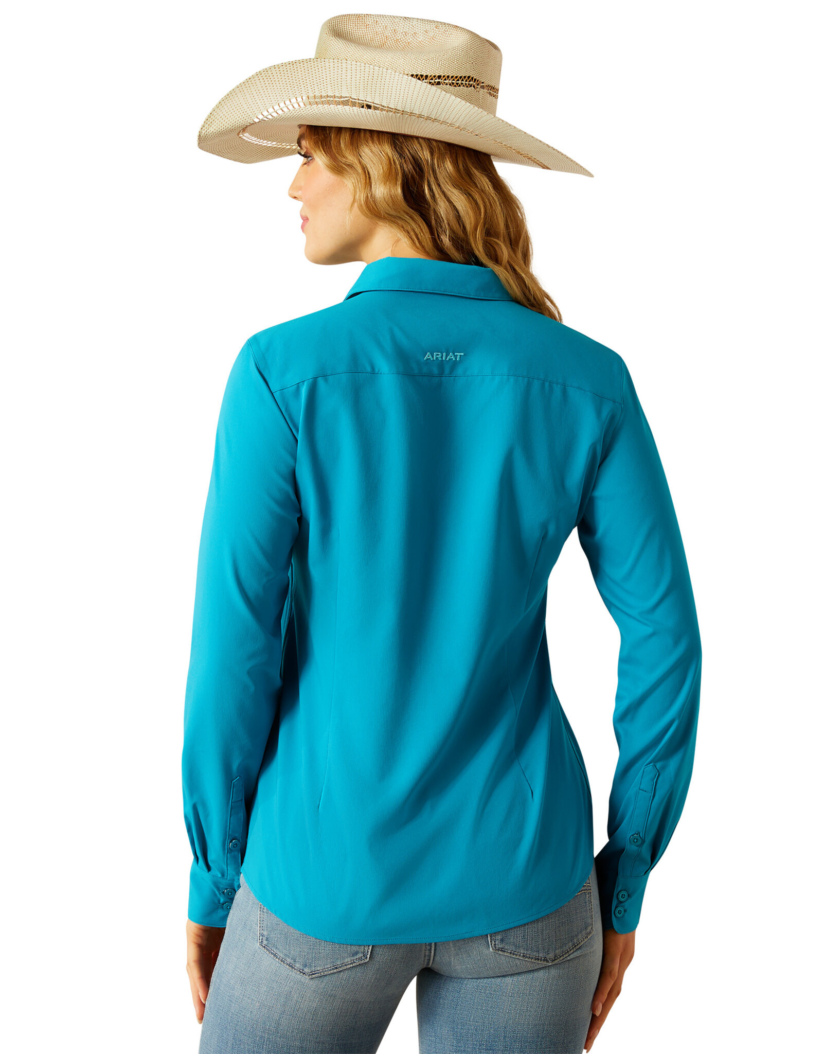 Ariat Ariat Womens Enamel Blue Kirby Pro Long Sleeve Button Western Shirt ~ XS - 3X