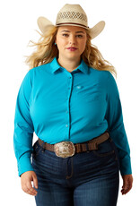 Ariat Ariat Womens Enamel Blue Kirby Pro Long Sleeve Button Western Shirt ~ XS - 3X