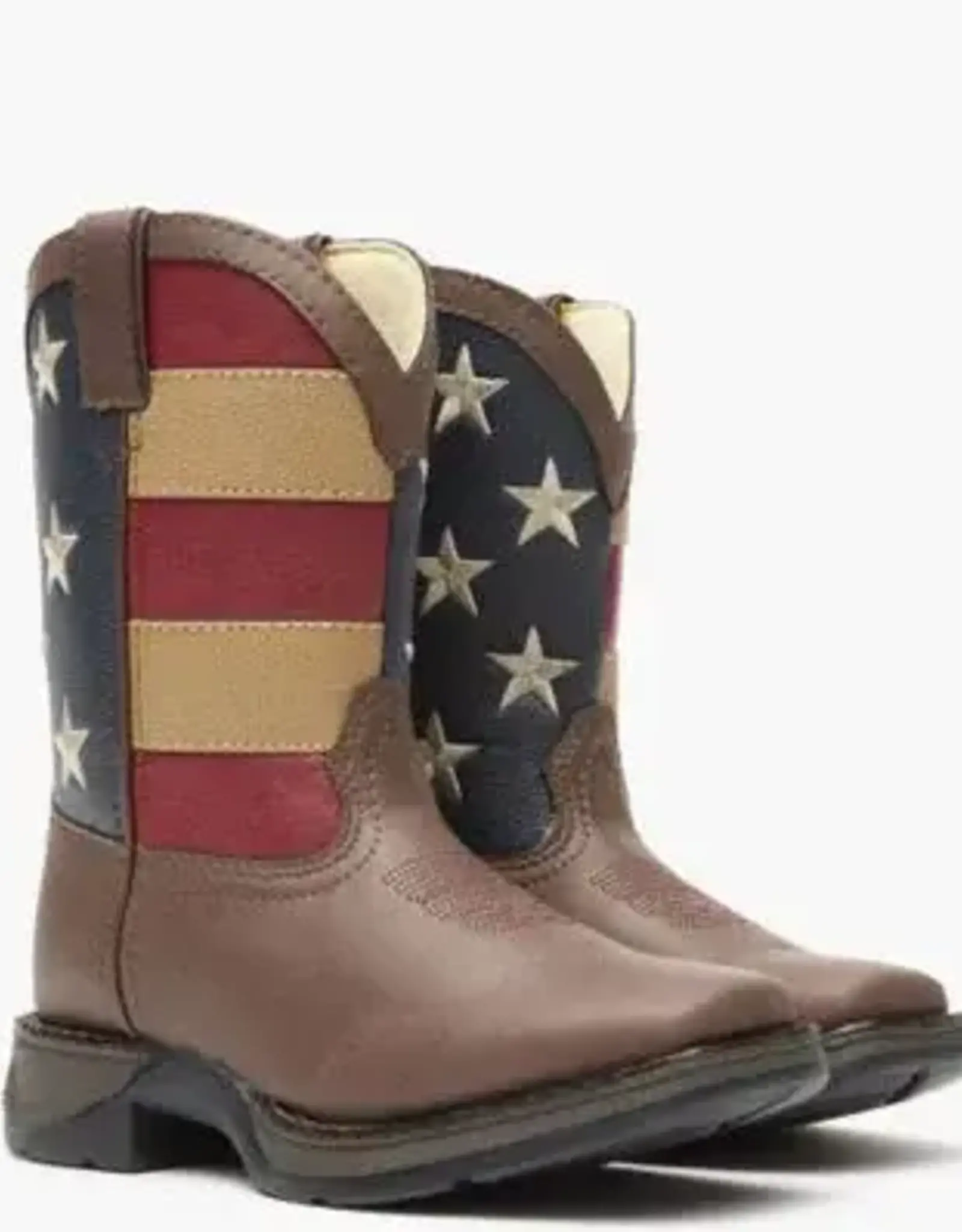 Durango LIL' Durango Kid's Patriotic Western Flag Square Toe Cowboy Boot