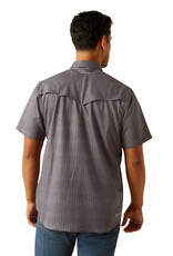 Ariat Ariat Mens Grey Western Venttek Short Sleeve Snap Shirt