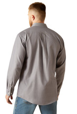 Ariat Ariat Mens Wrinkle Free Solid Grey Long Sleeve Button Western Shirt