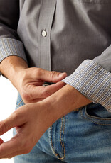 Ariat Ariat Mens Wrinkle Free Solid Grey Long Sleeve Button Western Shirt