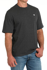 Cinch Mens Cinch Heather Black Short Sleeve T Shirt