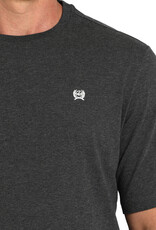 Cinch Mens Cinch Heather Black Short Sleeve T Shirt